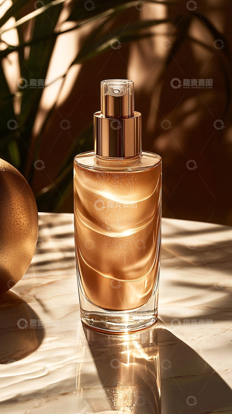 高清大图下载【趣麦麦图】金色瓶身液体
