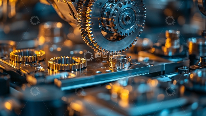 高清大图下载【趣麦麦图】精密金属零件组装特写