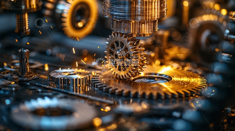 高清大图下载【趣麦麦图】精密齿轮运转