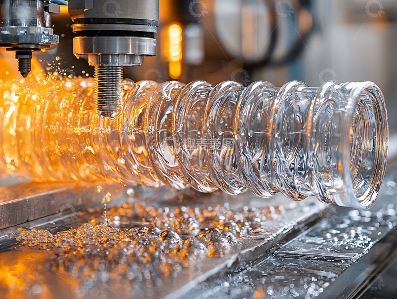 高清大图下载【趣麦麦图】精密数控机床加工透明零件