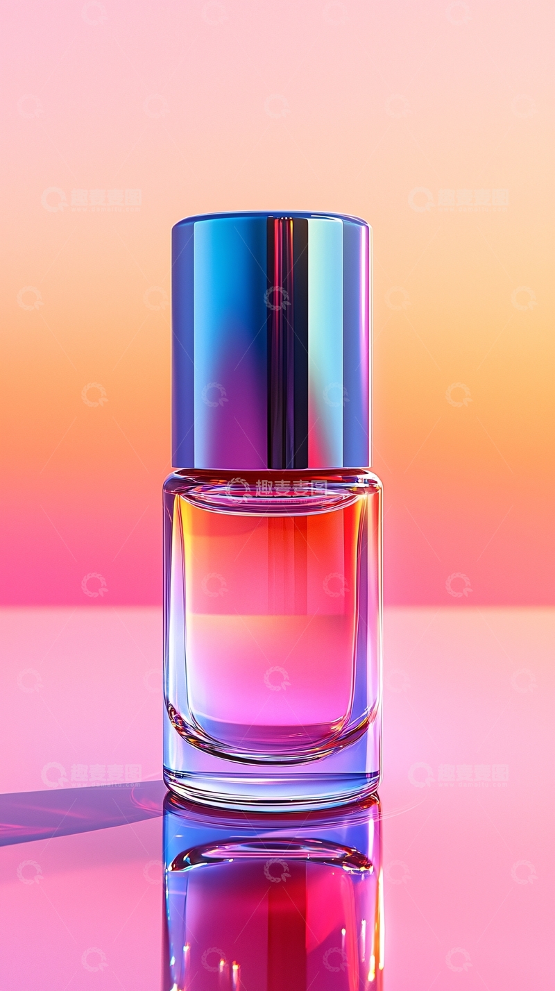 高清大图下载【趣麦麦图】渐变色香水瓶
