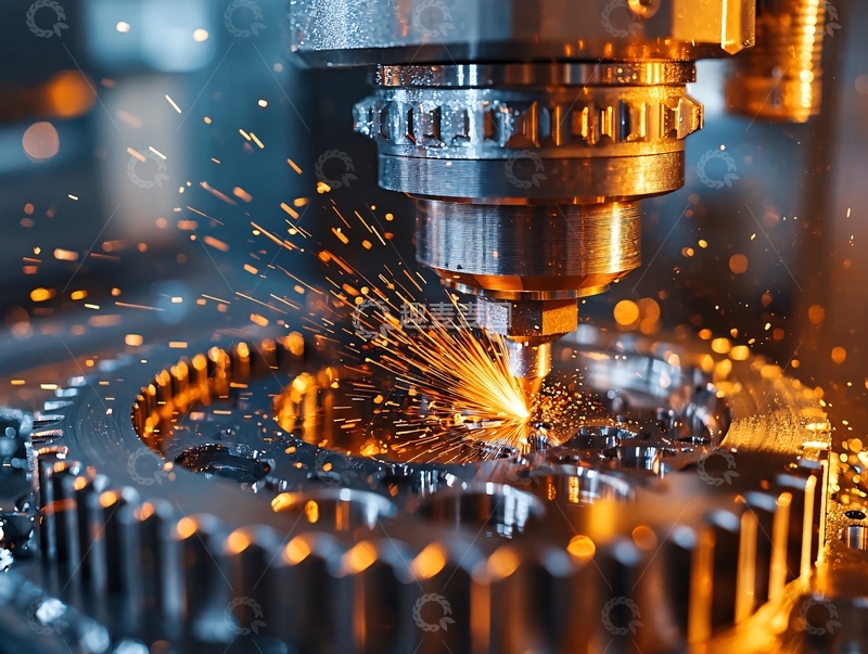 高清大图下载【趣麦麦图】机械加工火花四溅