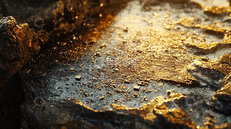 高清大图下载【趣麦麦图】金色纹理质感
