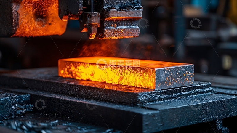 高清大图下载【趣麦麦图】热加工金属锻造