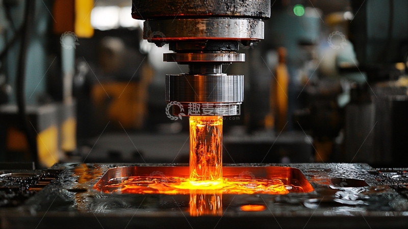 高清大图下载【趣麦麦图】熔炉高温金属液态浇铸