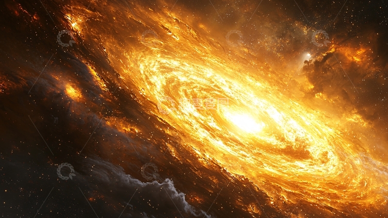 高清大图下载【趣麦麦图】燃烧的宇宙星云