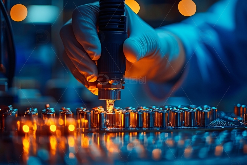 高清大图下载【趣麦麦图】电子元件组装特写