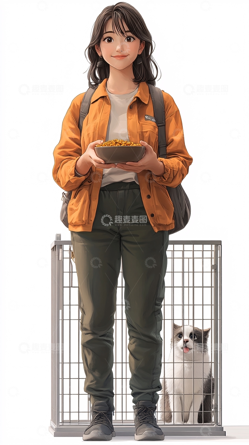 高清大图下载【趣麦麦图】女孩