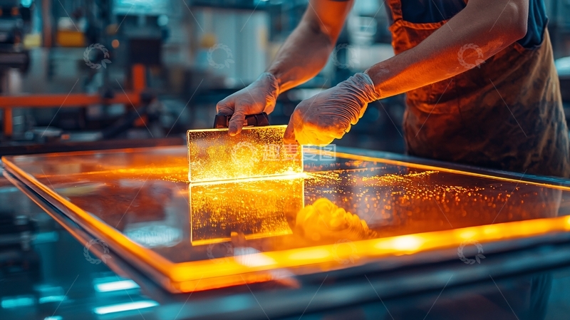 高清大图下载【趣麦麦图】工人涂抹液体