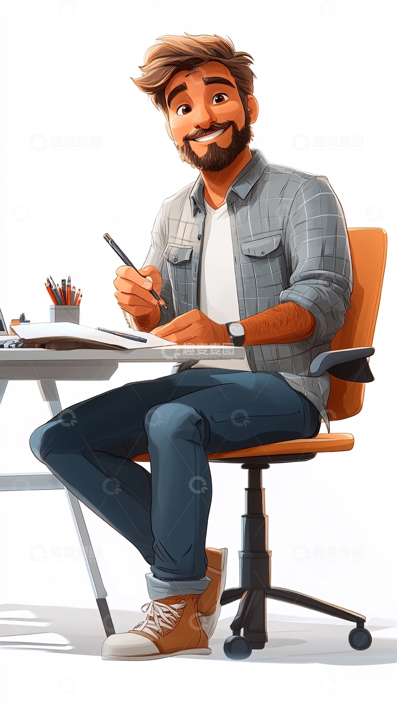 高清大图下载【趣麦麦图】手绘插画