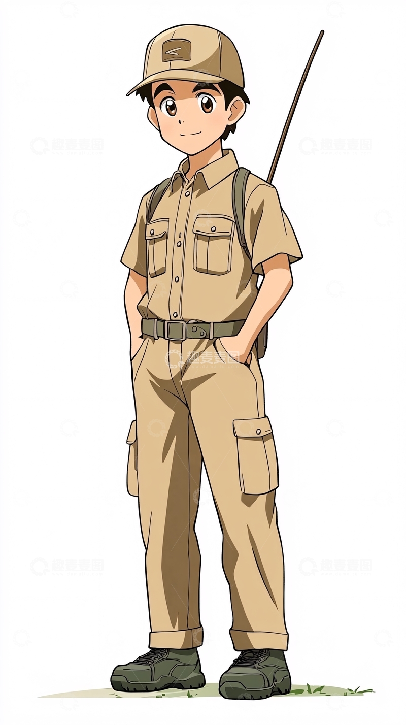 高清大图下载【趣麦麦图】卡通男孩
