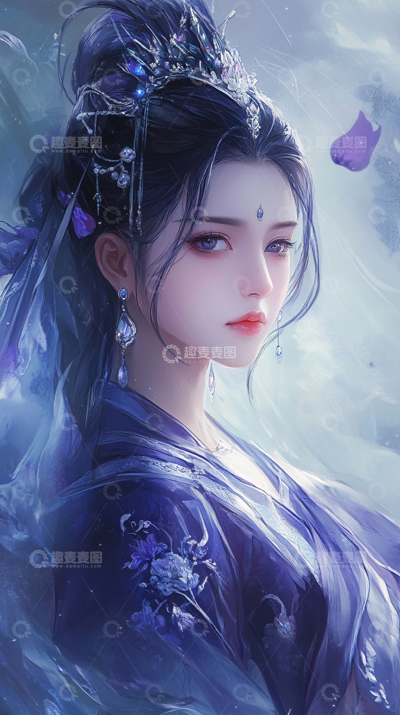 高清大图下载【趣麦麦图】古风美女