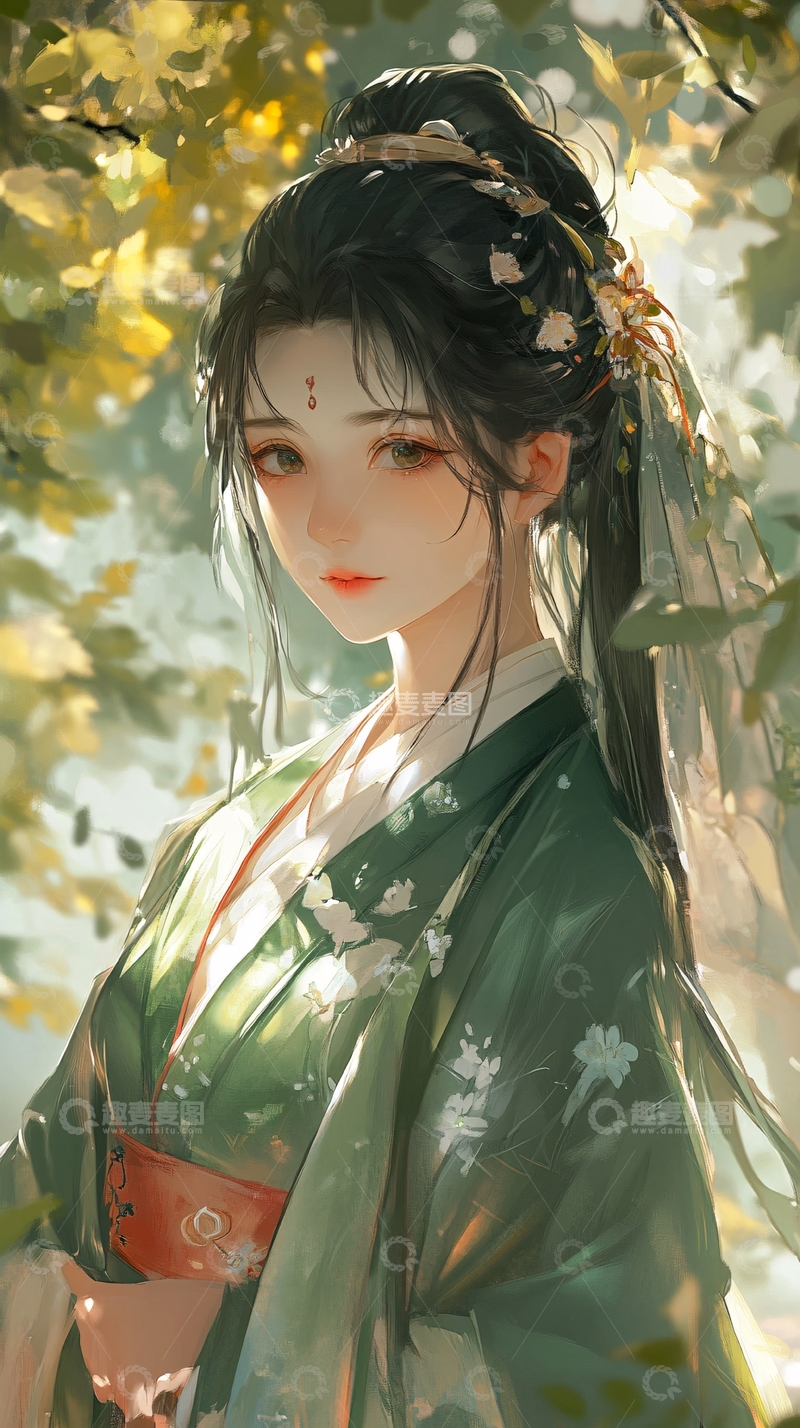 高清大图下载【趣麦麦图】古风美女