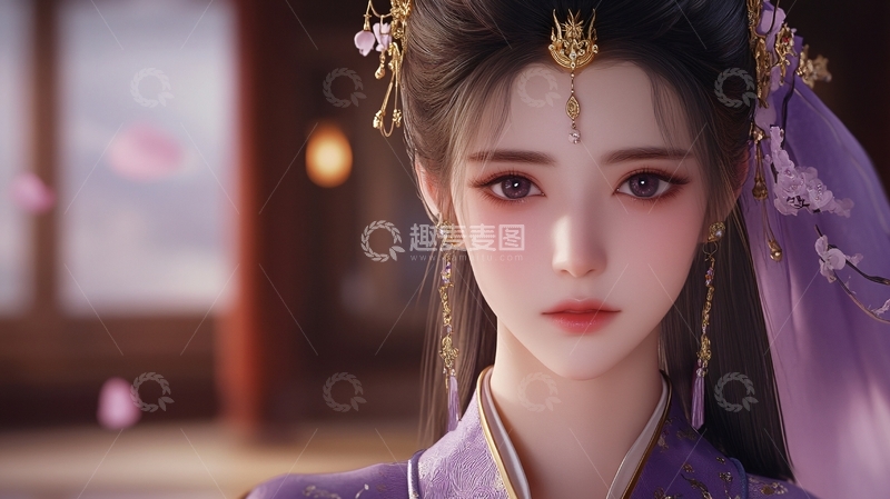 高清大图下载【趣麦麦图】古风美女