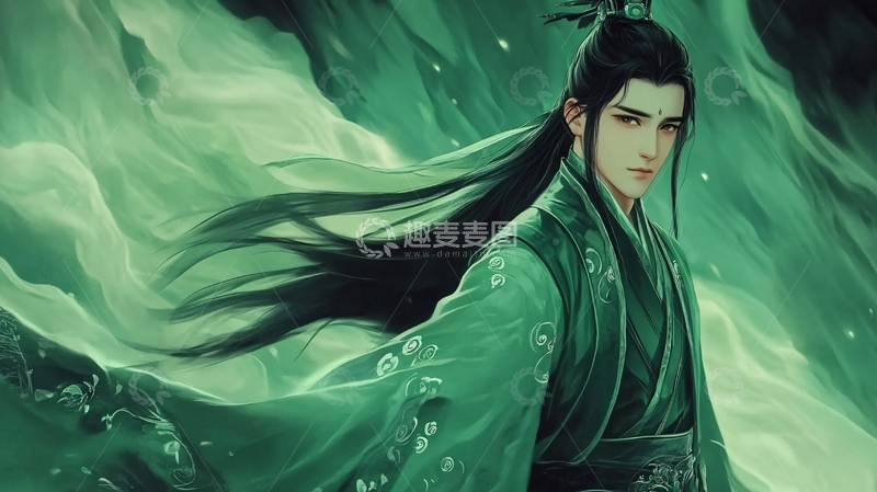 高清大图下载【趣麦麦图】古风男