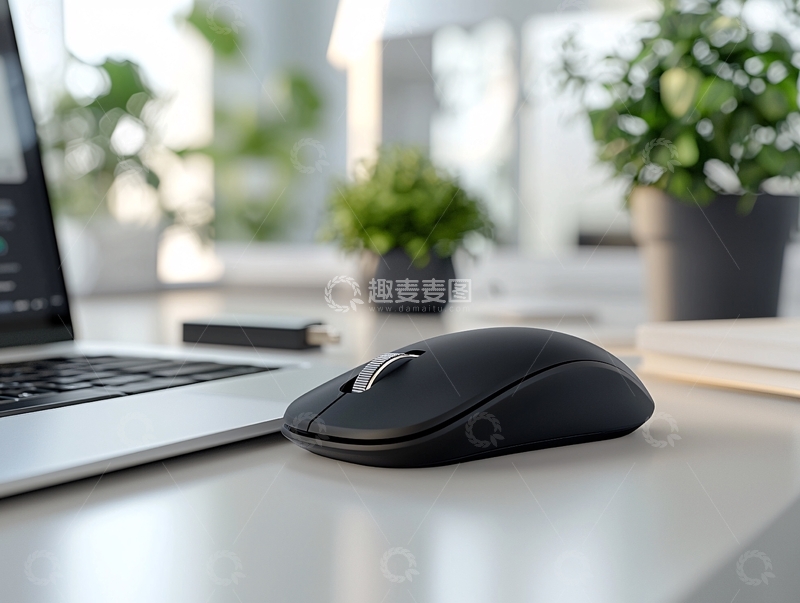 高清大图下载【趣麦麦图】极简办公桌面鼠标电脑