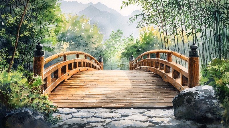 高清大图下载【趣麦麦图】小桥流水人家