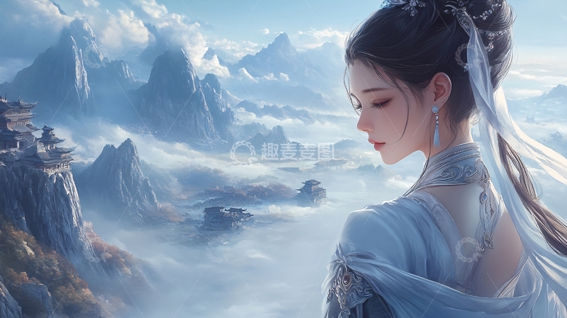 高清大图下载【趣麦麦图】古风美女