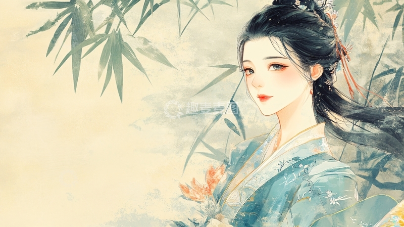 高清大图下载【趣麦麦图】古风美女