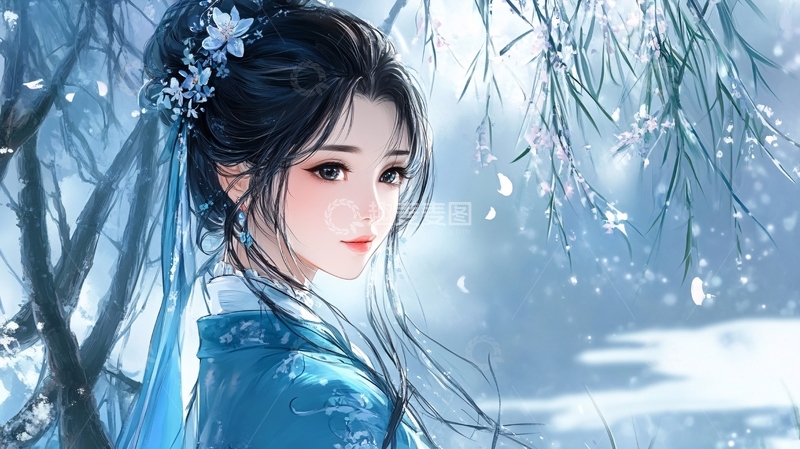 高清大图下载【趣麦麦图】古风美女