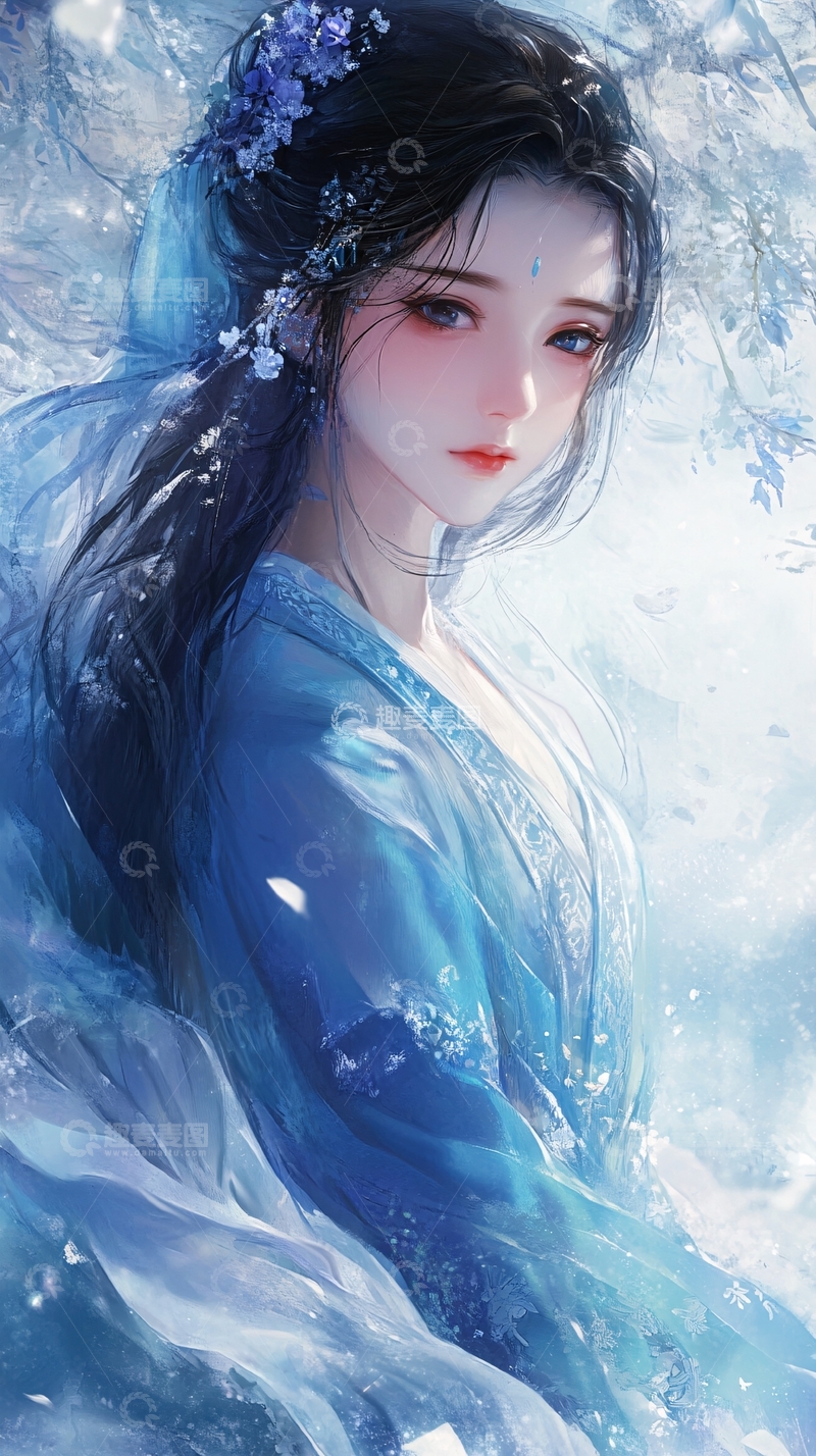 高清大图下载【趣麦麦图】古风美女