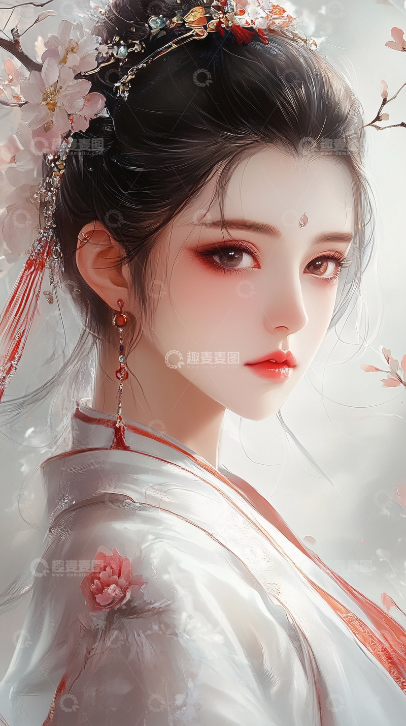 高清大图下载【趣麦麦图】古风美女