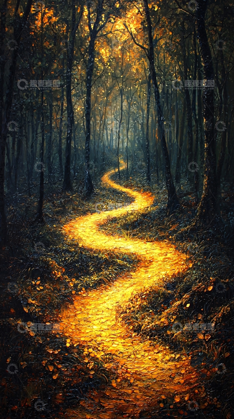 高清大图下载【趣麦麦图】森林小路