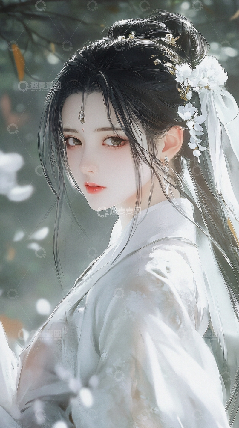 高清大图下载【趣麦麦图】古风美女