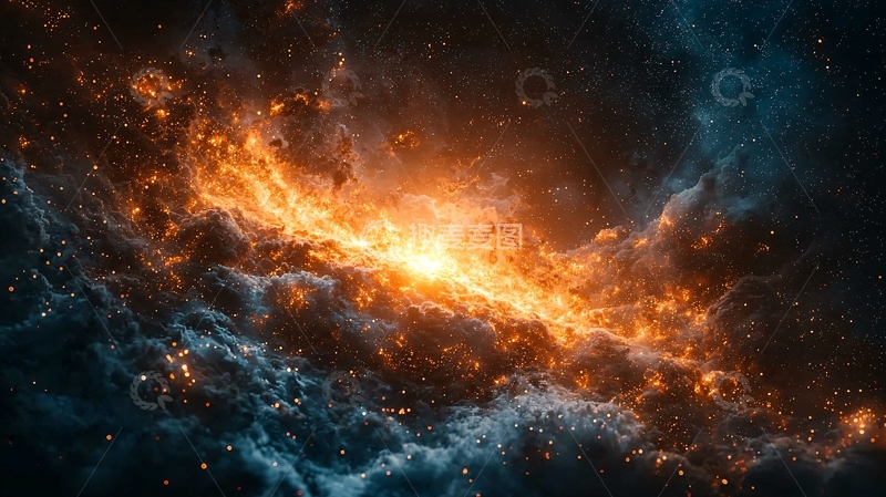 高清大图下载【趣麦麦图】燃烧的宇宙星云