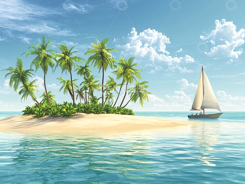 高清大图下载【趣麦麦图】热带岛屿风景