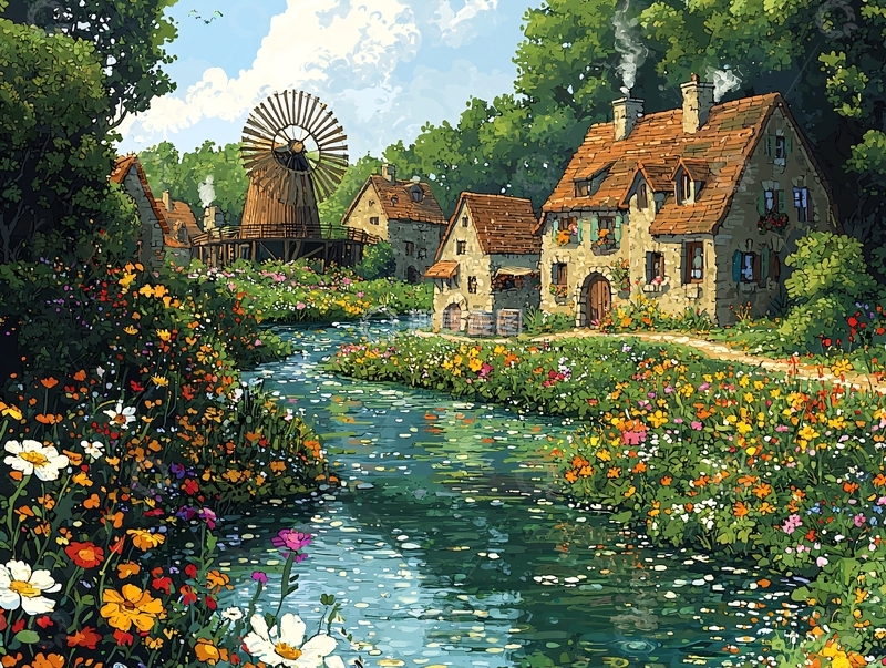 高清大图下载【趣麦麦图】田园风光216