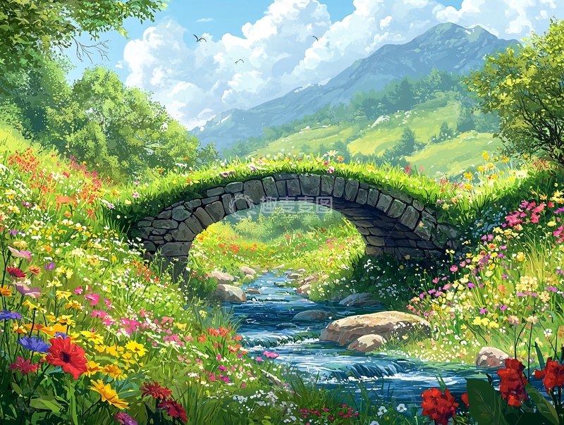 高清大图下载【趣麦麦图】风景如画的田园风光