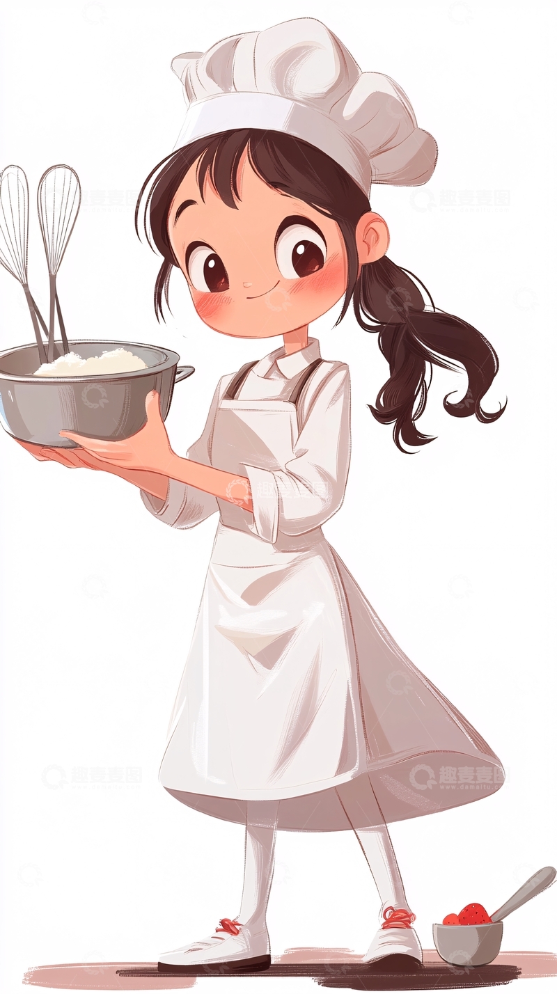 高清大图下载【趣麦麦图】可爱卡通小厨师