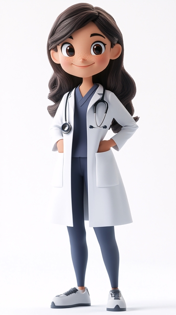 卡通女医生
