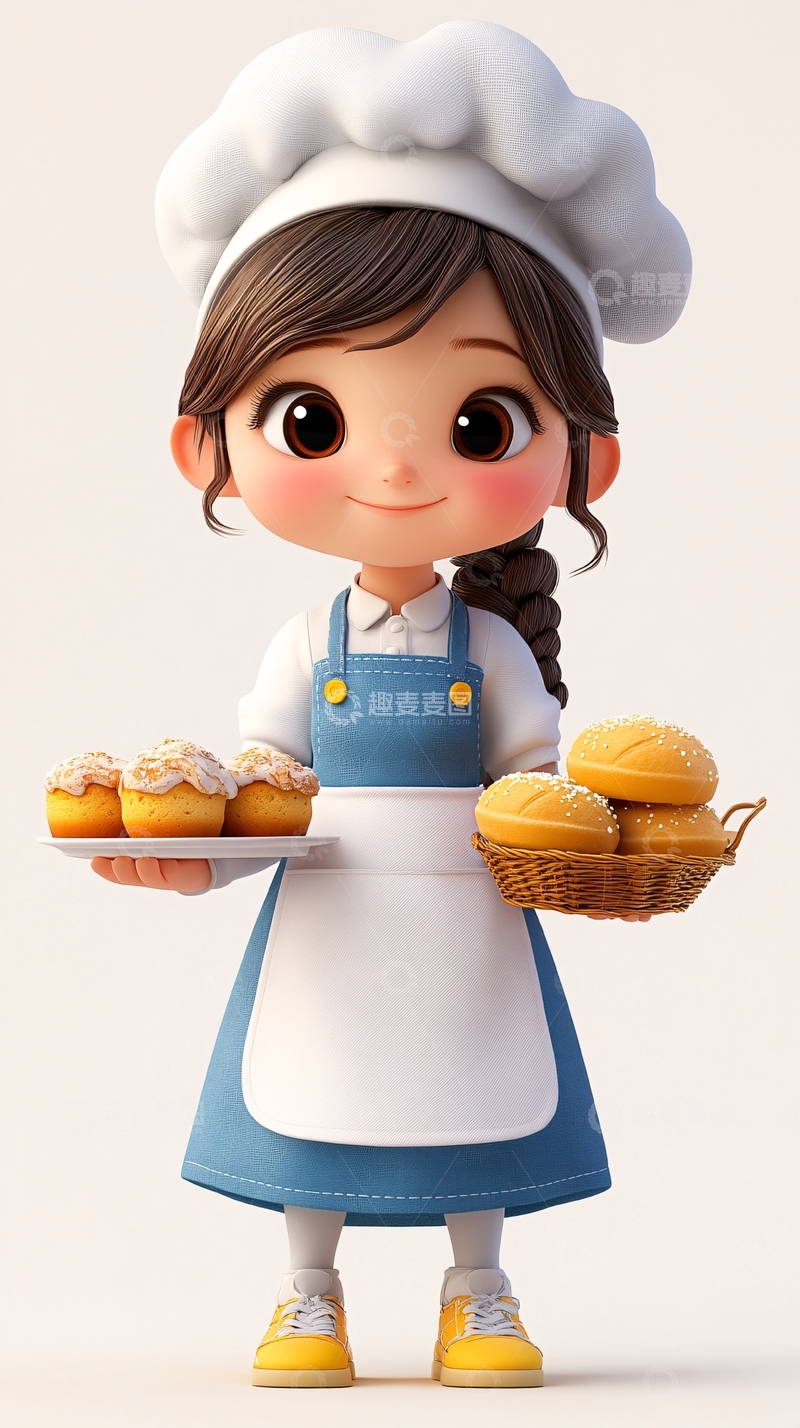 高清大图下载【趣麦麦图】可爱卡通小厨师