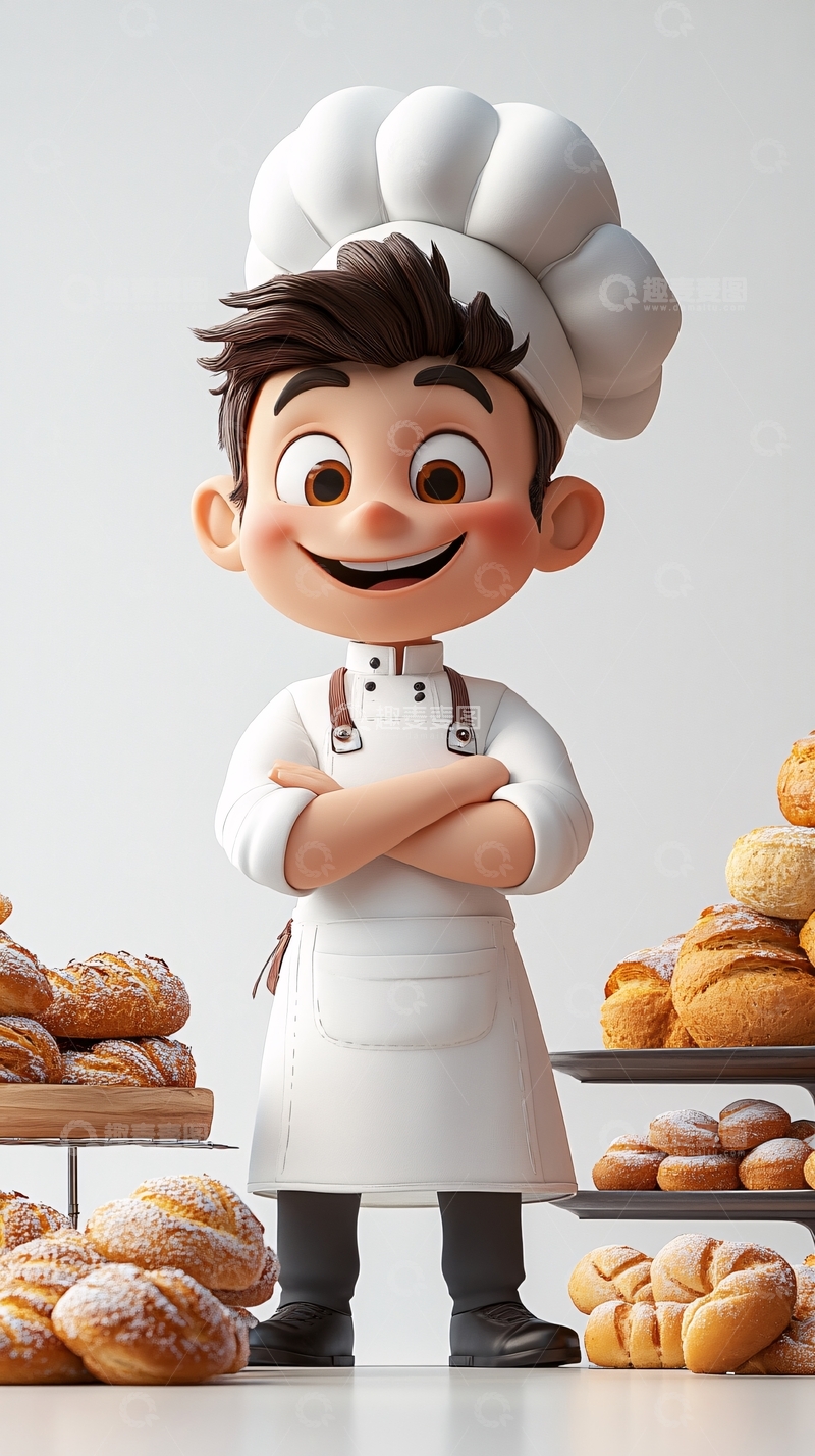 高清大图下载【趣麦麦图】卡通厨师