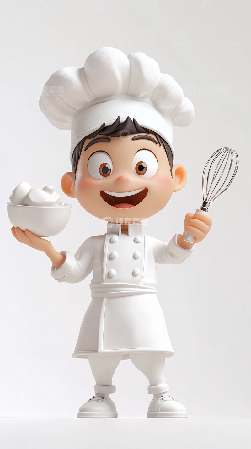 高清大图下载【趣麦麦图】可爱卡通厨师