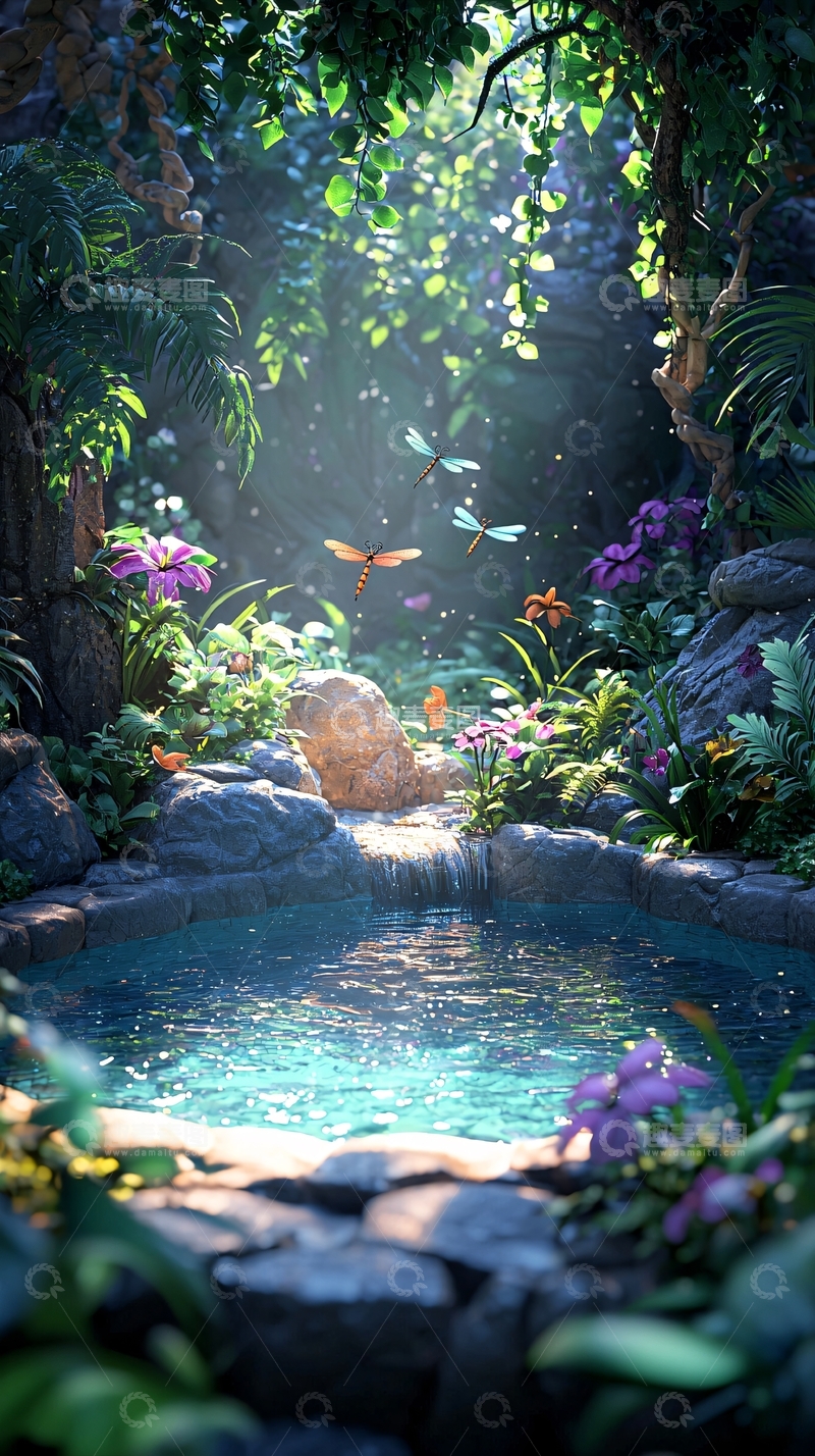 高清大图下载【趣麦麦图】梦幻森林秘境