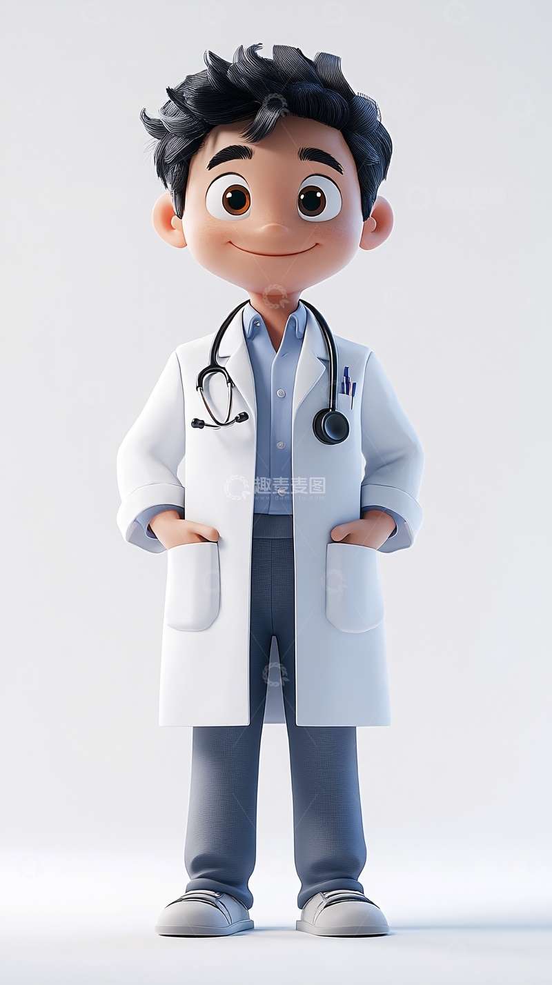 高清大图下载【趣麦麦图】卡通医生