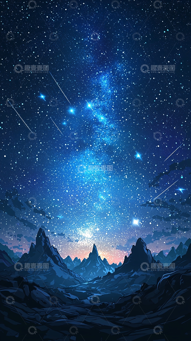 高清大图下载【趣麦麦图】星空夜景