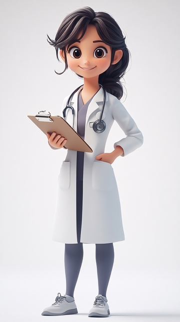 卡通女医生