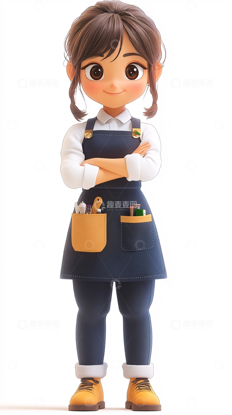 高清大图下载【趣麦麦图】卡通女孩65