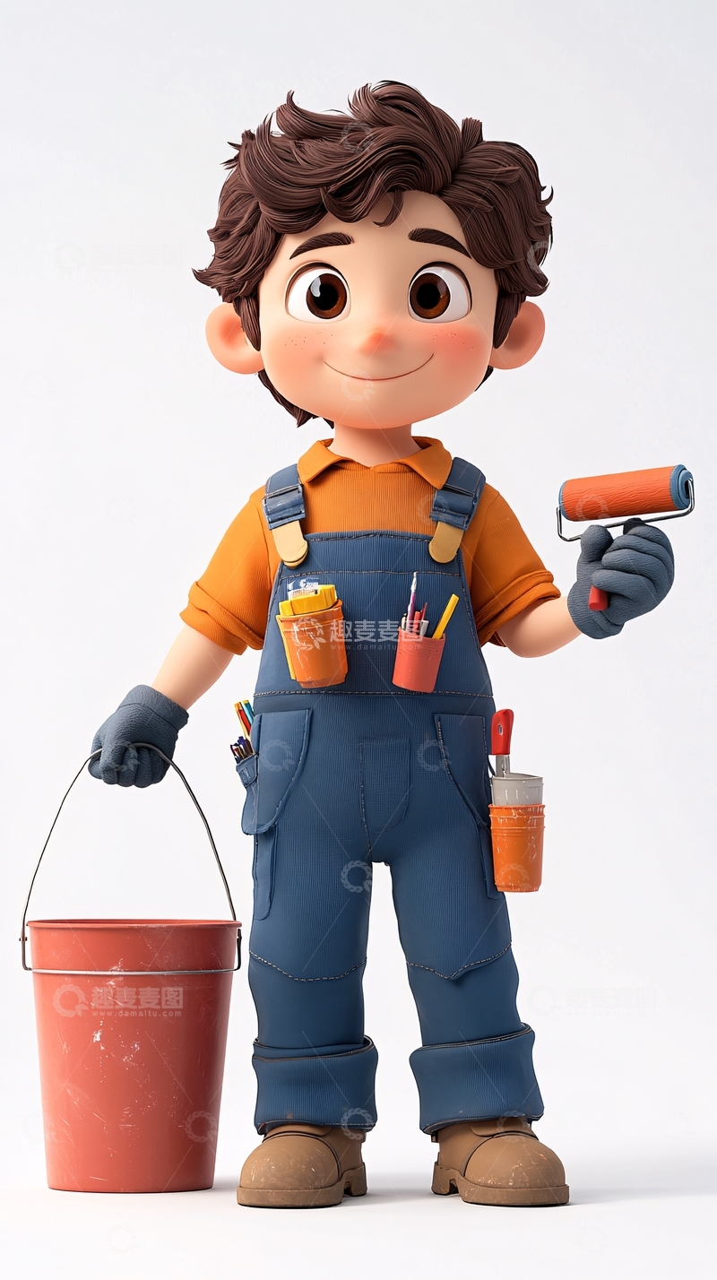 高清大图下载【趣麦麦图】卡通小男孩