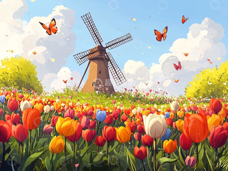 高清大图下载【趣麦麦图】风车