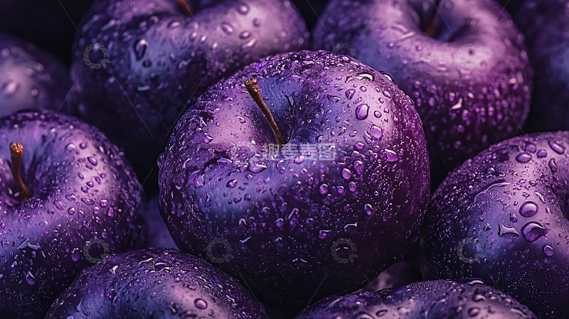高清大图下载【趣麦麦图】紫色苹果