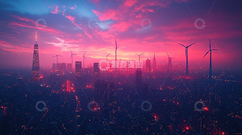 高清大图下载【趣麦麦图】未来都市