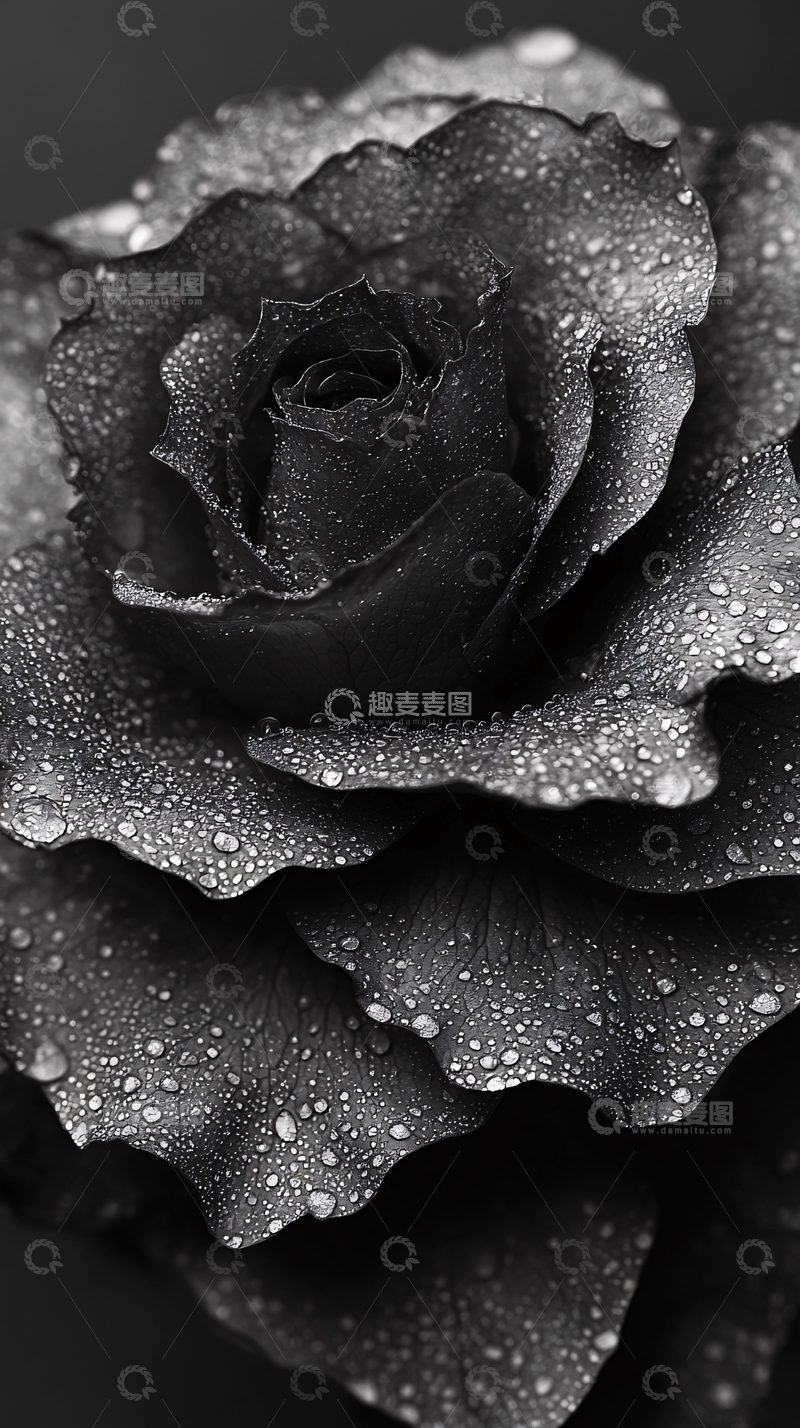 高清大图下载【趣麦麦图】黑色玫瑰