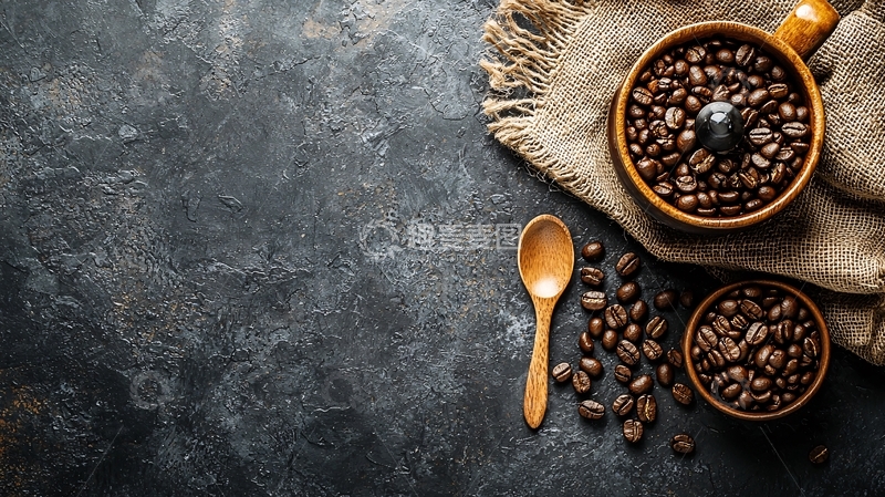 高清大图下载【趣麦麦图】咖啡豆5