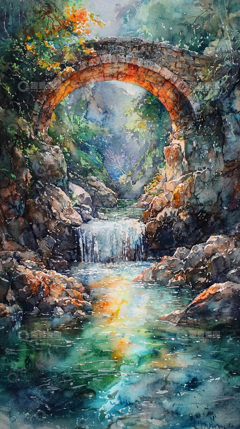 高清大图下载【趣麦麦图】水彩画