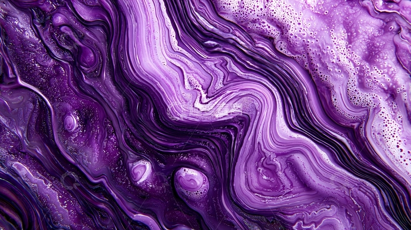 高清大图下载【趣麦麦图】紫色流体艺术